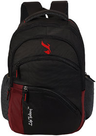 Life Today 38 Ltrs, 48 cms Casual Backpack(Black+Red)