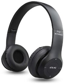 Azonmart P47 Wireless Bluetooth Portable Sports Headphones with Microphone, AUX, Memory Card Support for All Devices