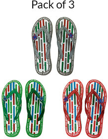 29K Grey Comfort Stylish Slippers For Womens (Pack of 3)